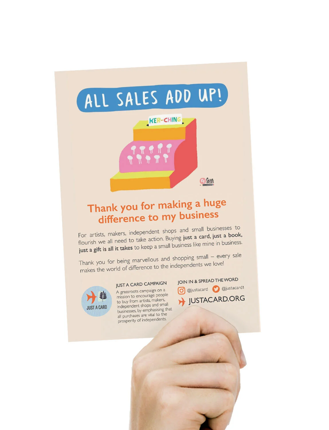 Online Sale Insert A6 - Kerching! (Download)