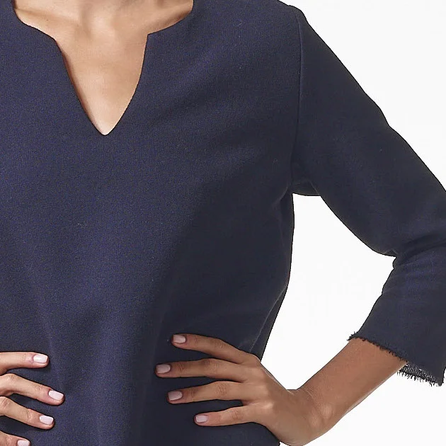 MIDNIGHT ITALIAN WOOL CREPE