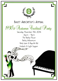 Bailey Arboretum's Annual 1930's Autumn Cocktail Party