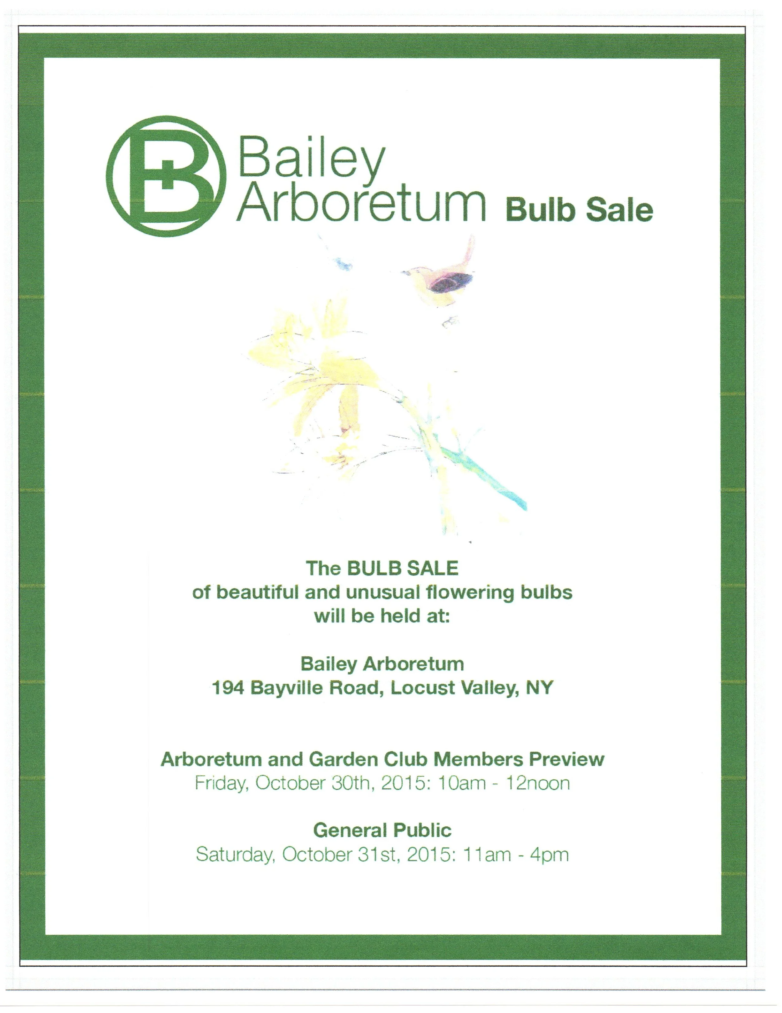 Arboretum Bulb Sale (General Public)