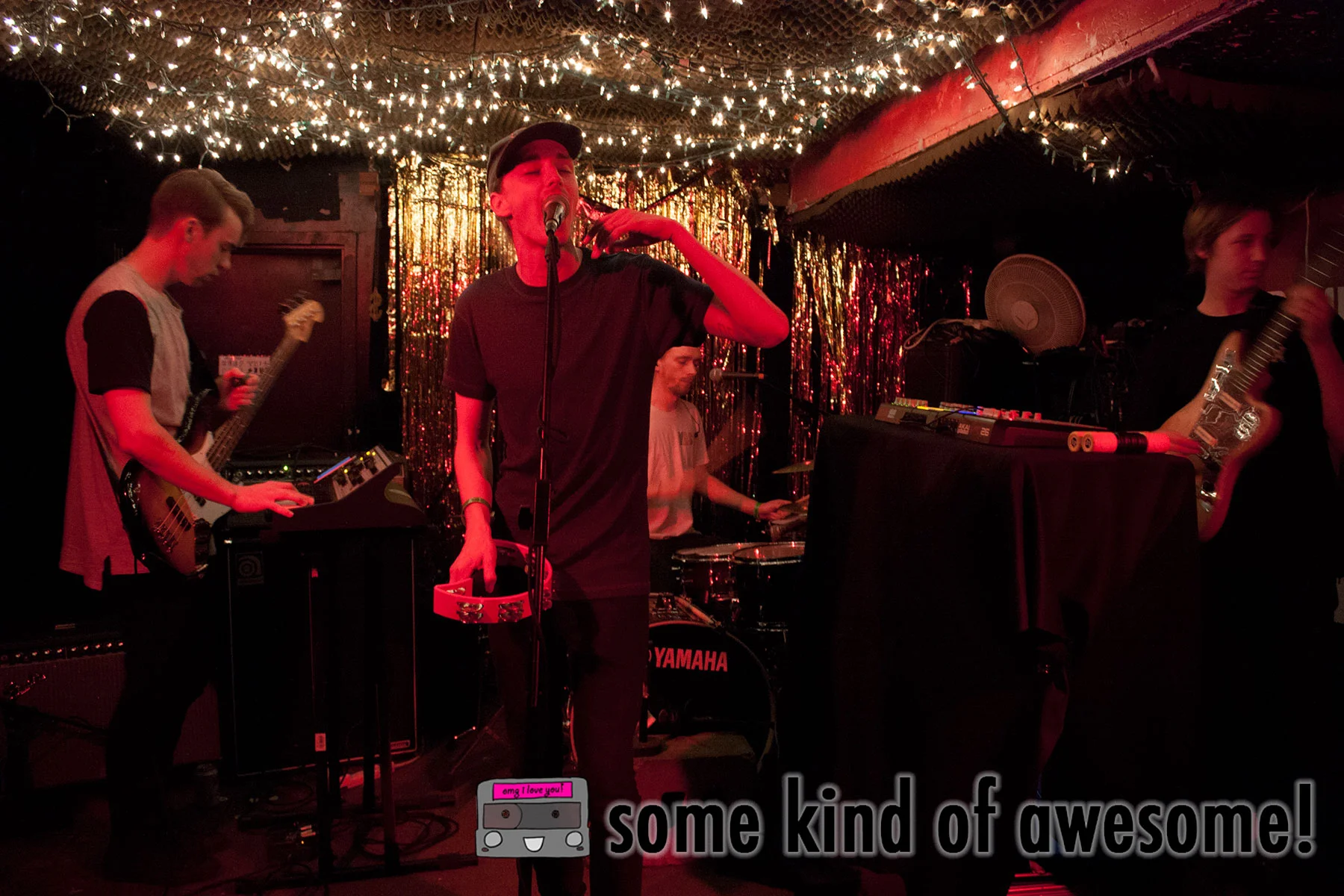 Slum Sociable bathed in red at Cake Shop