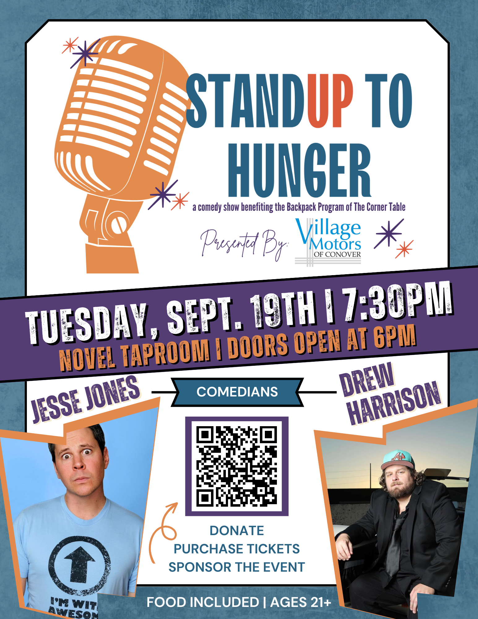 Standup to Hunger — The Corner Table