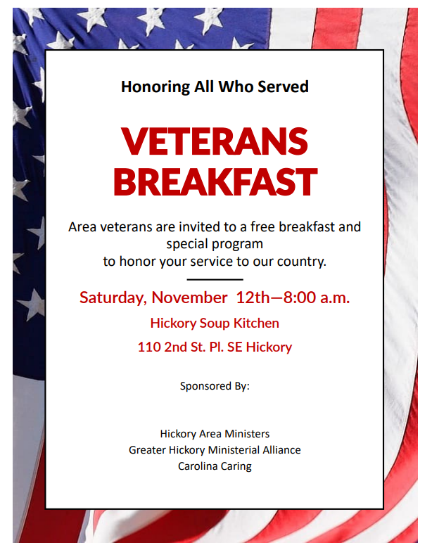 Veterans Breakfast The Corner Table