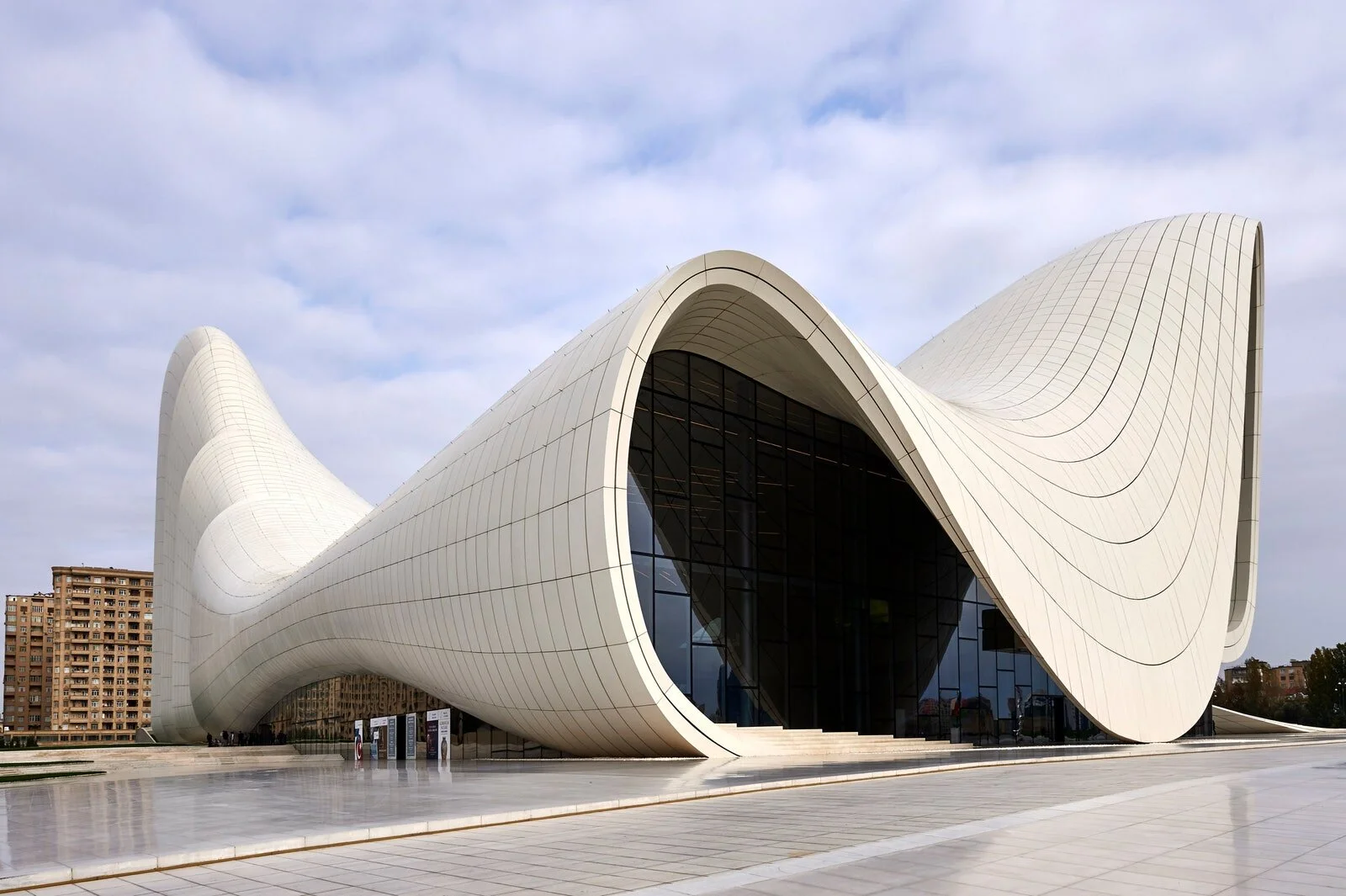 Zaha Hadid - Heydar Aliyev Centre in Baku, Azerbaijan Andrea Pistolesi. 13 Striking Buildings by Zaha Hadid. Architectural Digest. architecturaldigest.com/gallery/zaha..