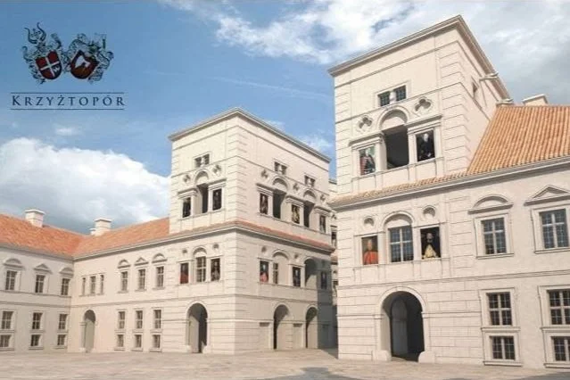 Courtyard - Krzyztopor Castle (Tomasz Kul - Rendering)