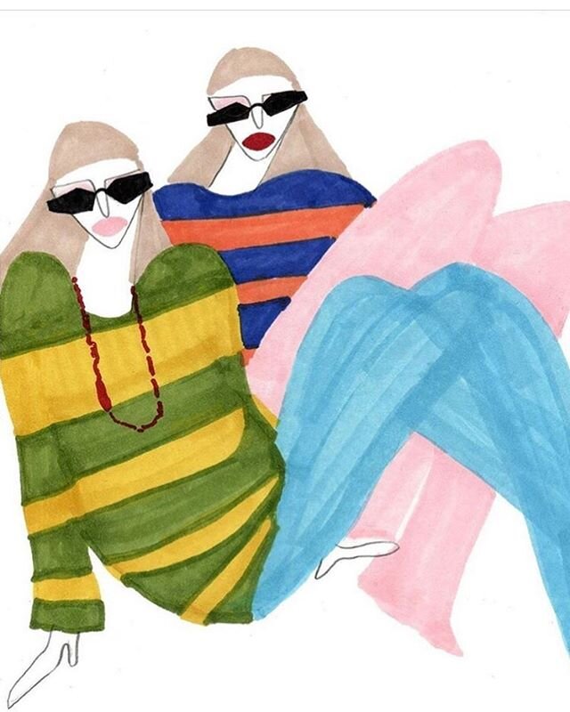 Illustration by @karolina_pawelczyk_illu of @marcjacobs collection. Listened to a conversation between Marc and @timblanks today. Where Tim quoted &ldquo;We have art so we shall not die of reality&rdquo;
Thanks for the reminder. Also missed who he wa