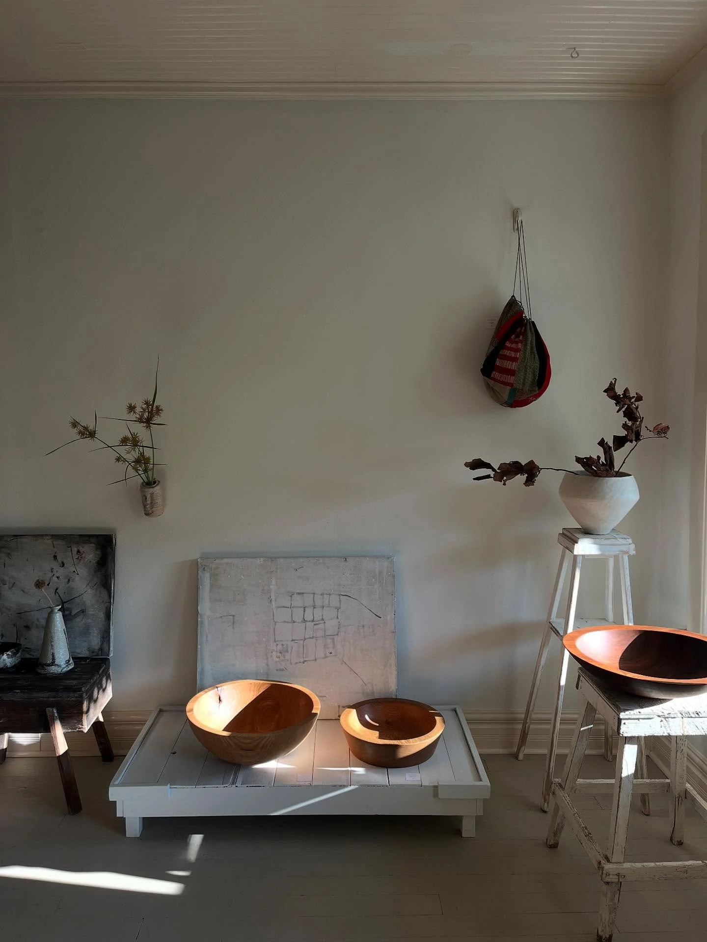 Elliot Bergman and Rick Yoshimoto woodwork along with ceramics both vintage and contemporary at the shop.