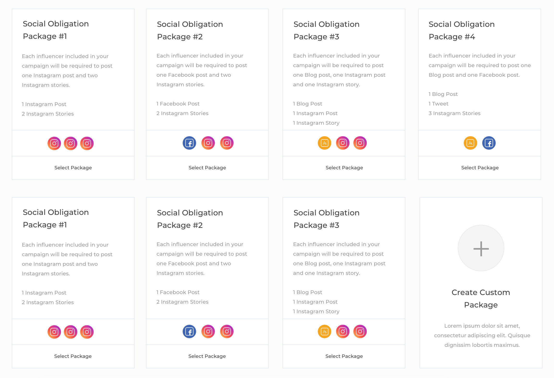 Social Obligation Bundles