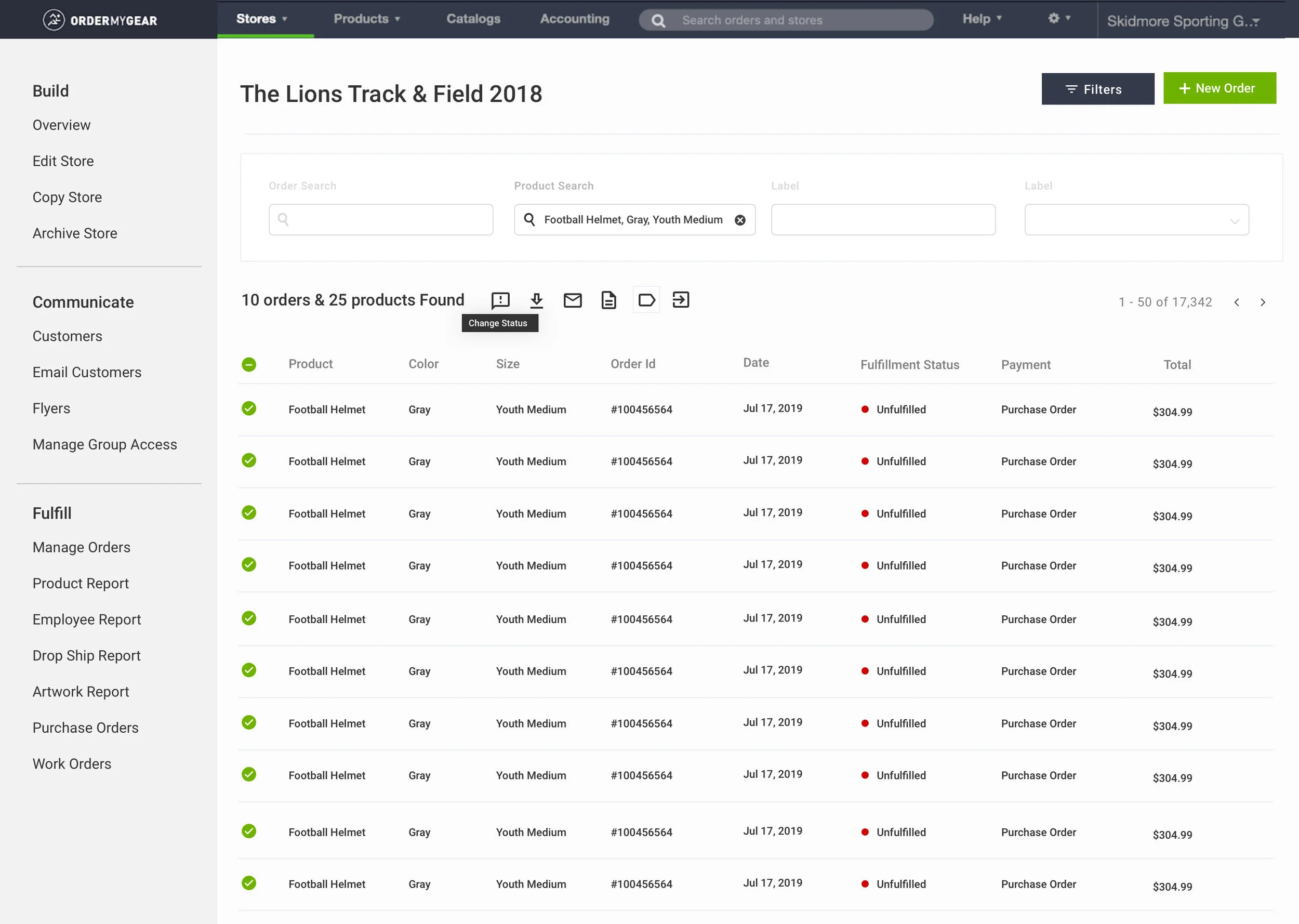 Bulk selection and editing allowed for partial &amp; complete fulfillment which cut down on wasted time.