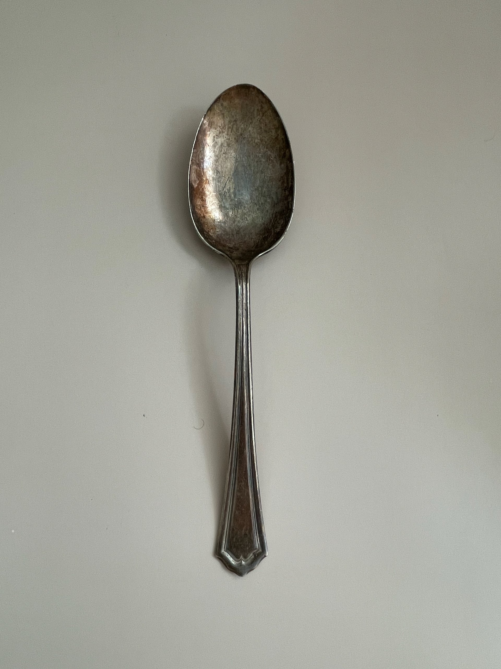 Antique Serving Spoon 3, Beautifully Worn 8.5"