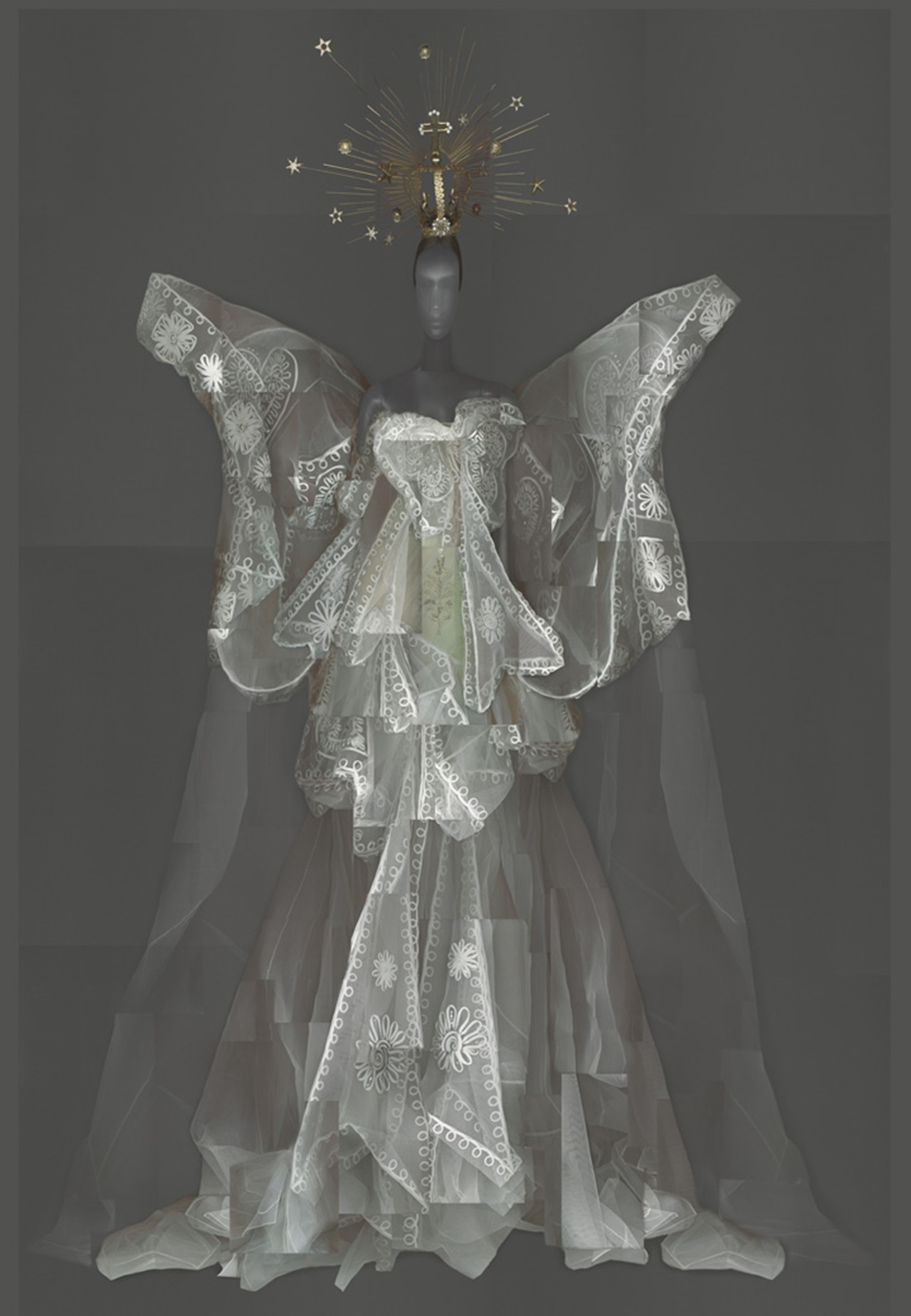 John Galliano for House of Dior. Courtesy of Dior Heritage Collection, Paris Digital composite scan by Katerina Jebb