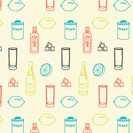 A pattern to be used on packaging elements.