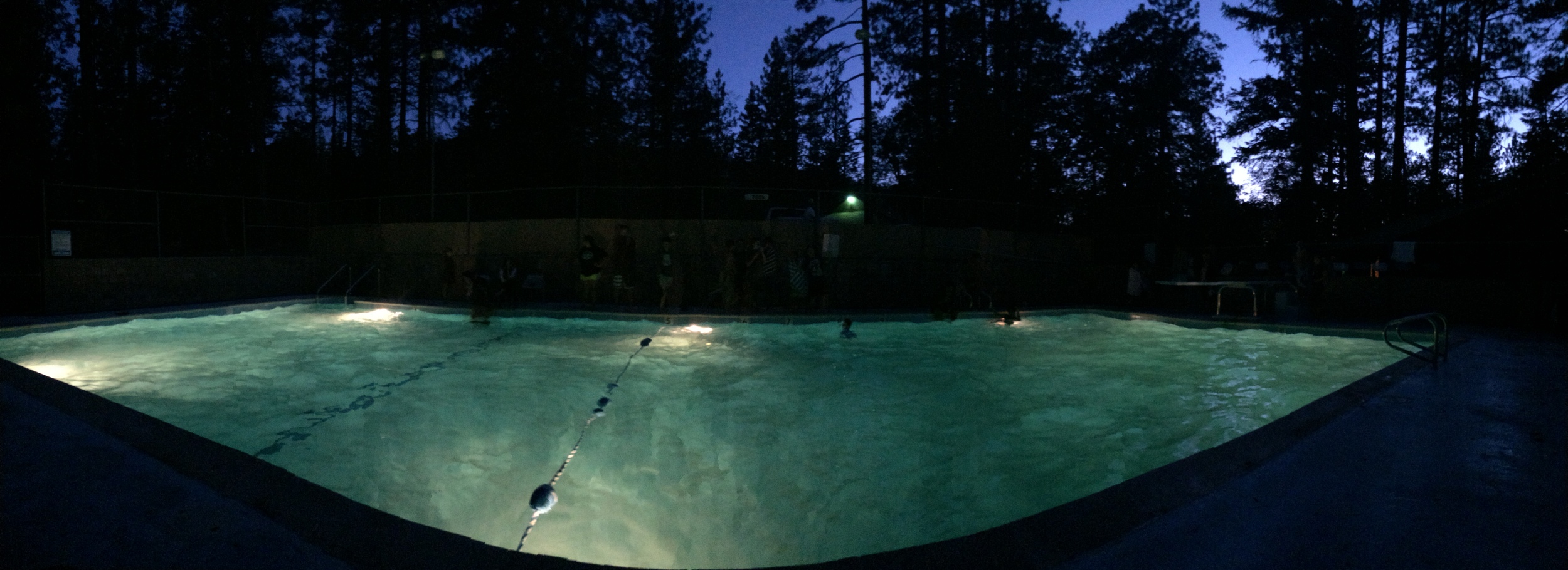 Pool at night