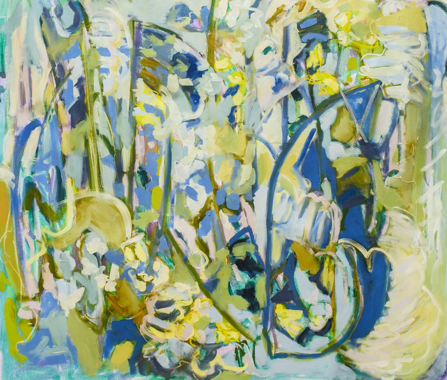 Acequia. 2019. 43x50". Oil on canvas