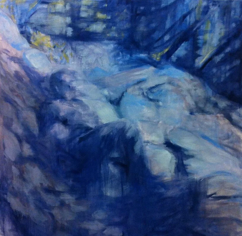 Memory 1. 2013. 56x56". Oil on canvas