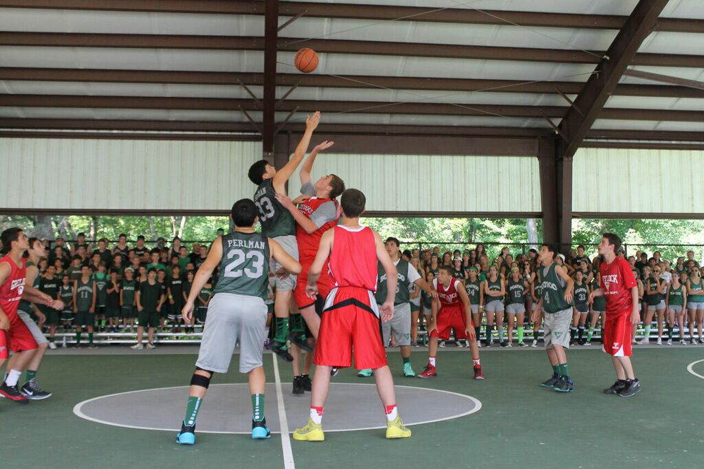 5. Play basketball in the pavillion or on the A court