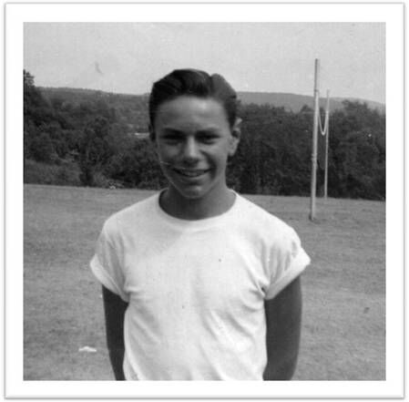 Arnie Horowitz at camp in the 1950s.
