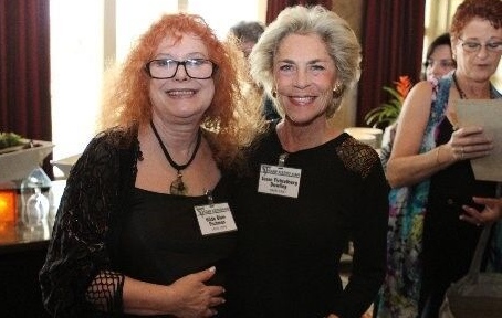 Scatico friends: Hide Fischman and Susan Nan Fichtelberg at camp in the 1950s (right) and at the 2012 Florida reunion (above). 