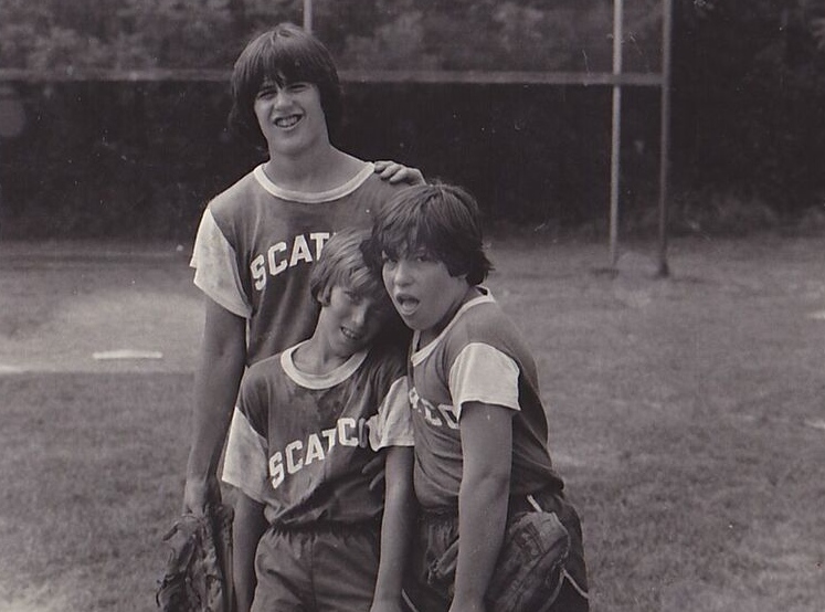 A slightly different sports vibe in 1978—on the ballfields with Mike “Maz” Madorsky, Steve Paymer, and Andy “Tex” Markoff. 