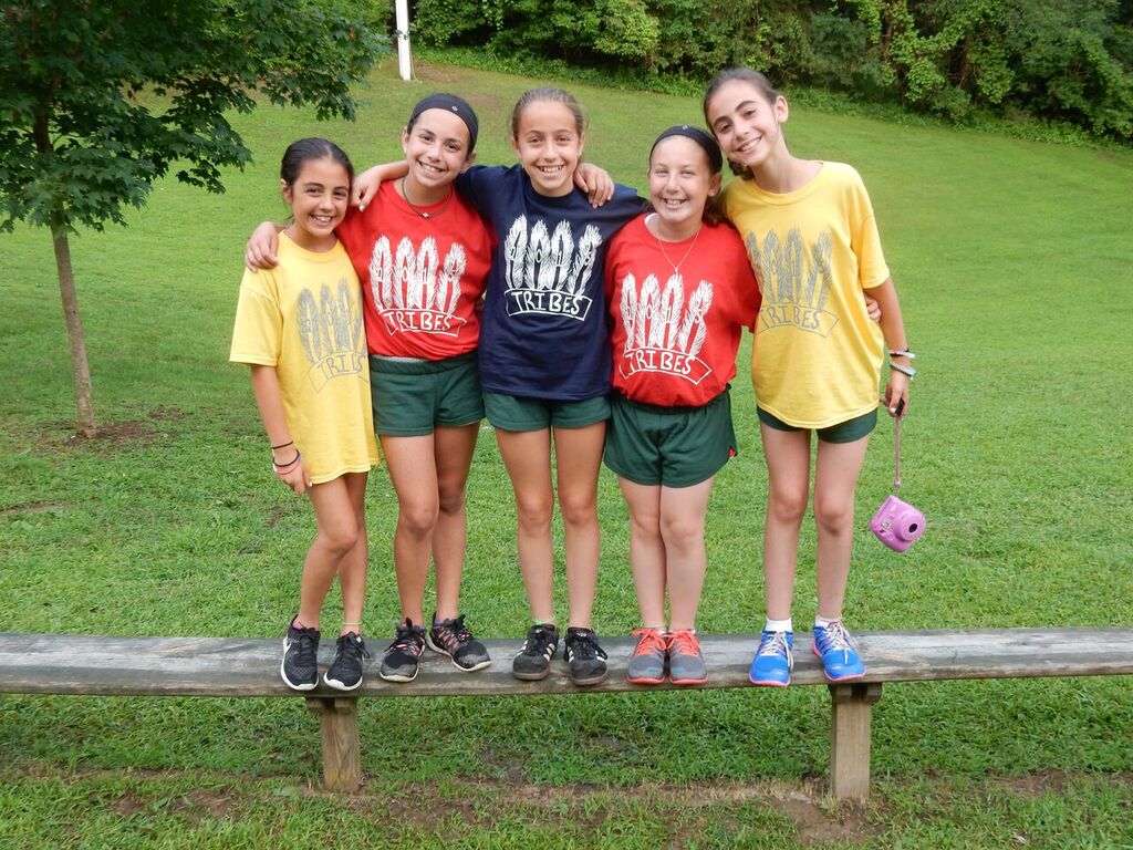 First day of Tribes with Chloe, Laine, Emily, Emma, and Alli 