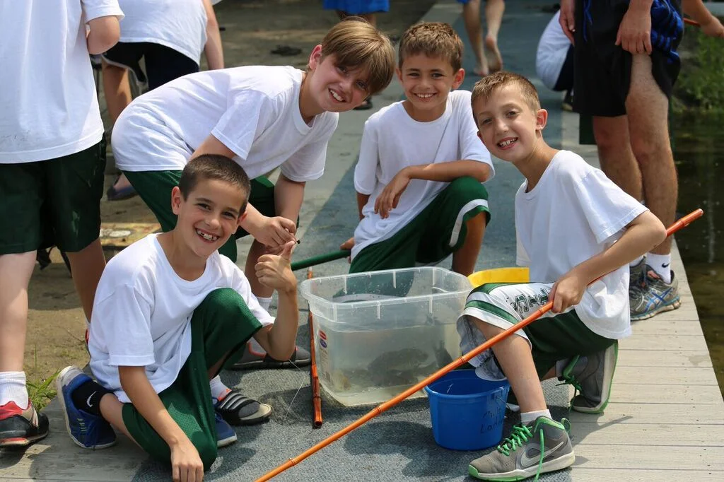 Fishing with Landon, Jake, Alec, and J osh