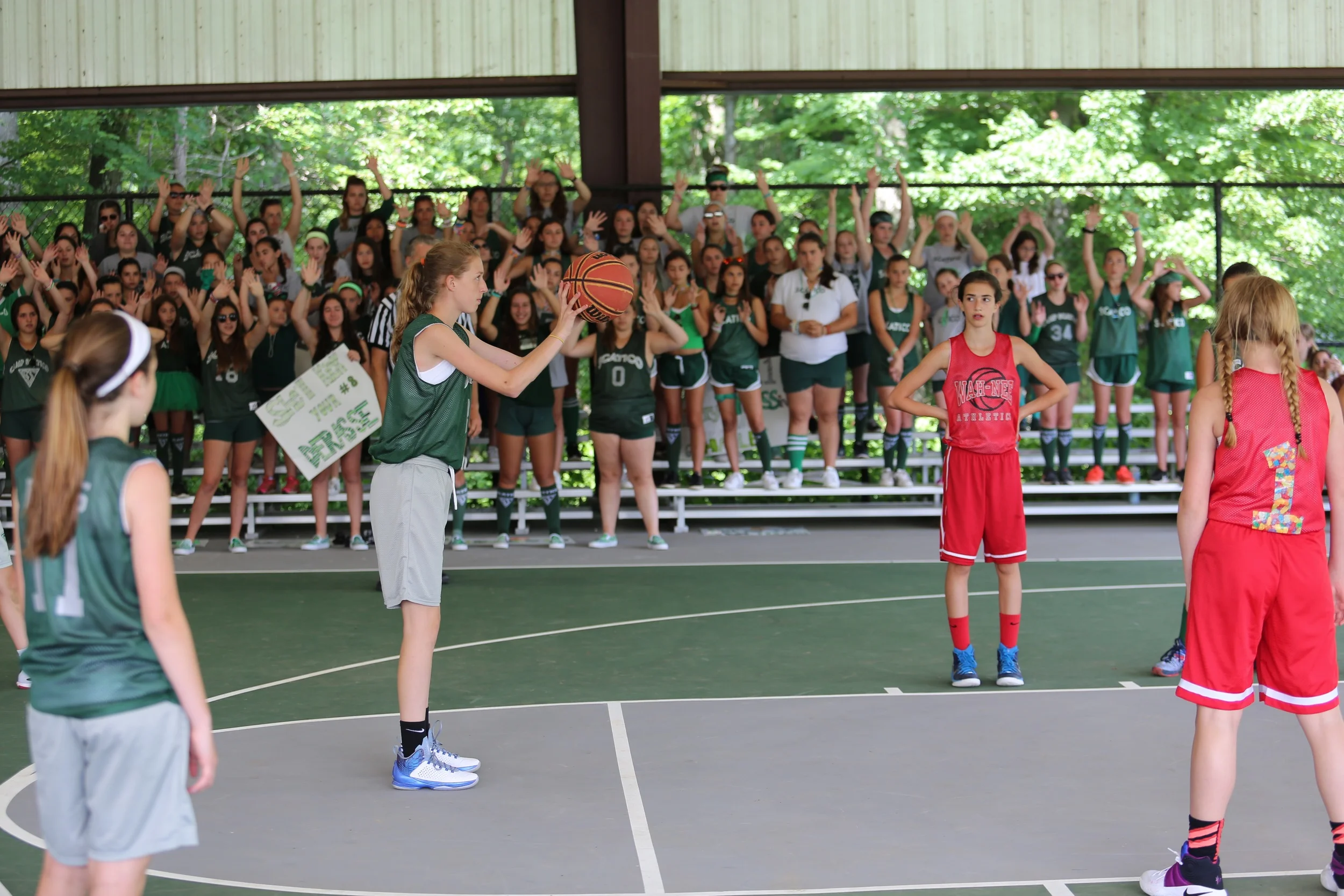 High stakes during a game one foul shot