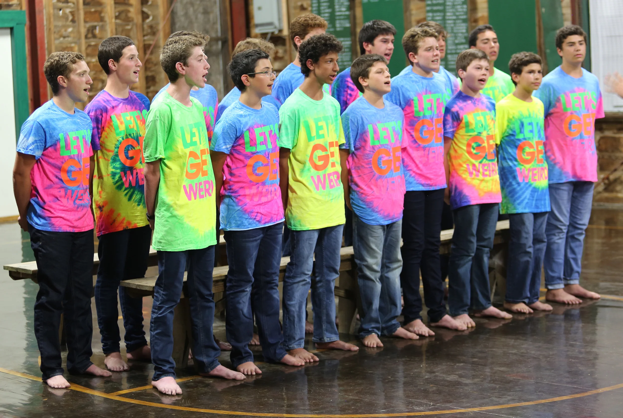 Upper Seniors--their final Divisional Sing