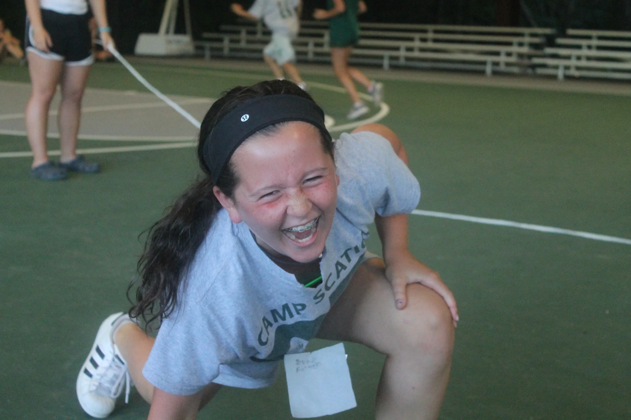 All smiles at jump roping 