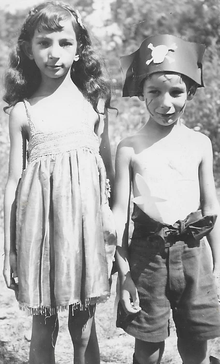 1930s: Arline Morris Lubin and her brother Rem . Arline is dressed as a princess and Rem as a pirate for an “Aquacade” 