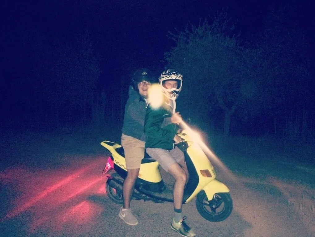 Josh and Ben in Tuscany