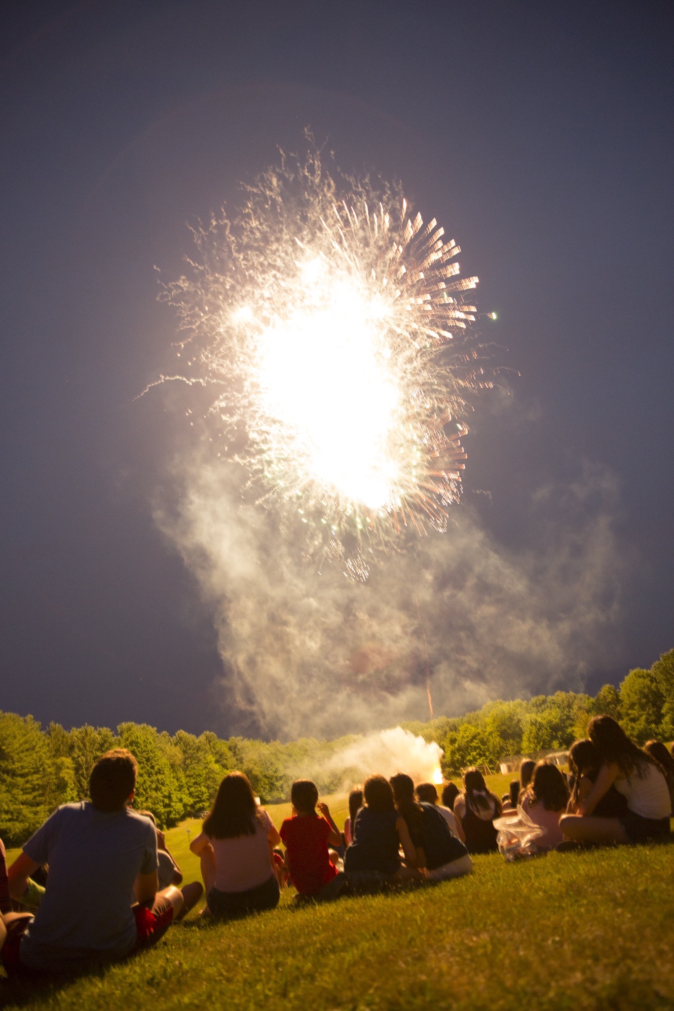 Fireworks on the 4th of July. 