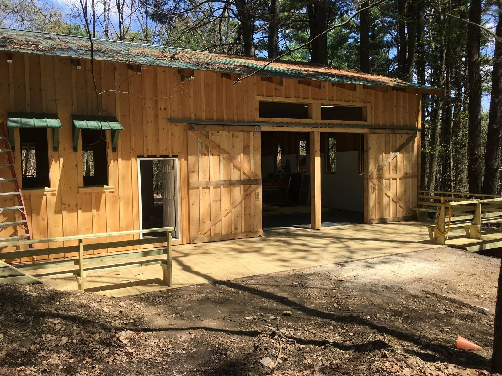 Gymnastics building, not quite finished yet