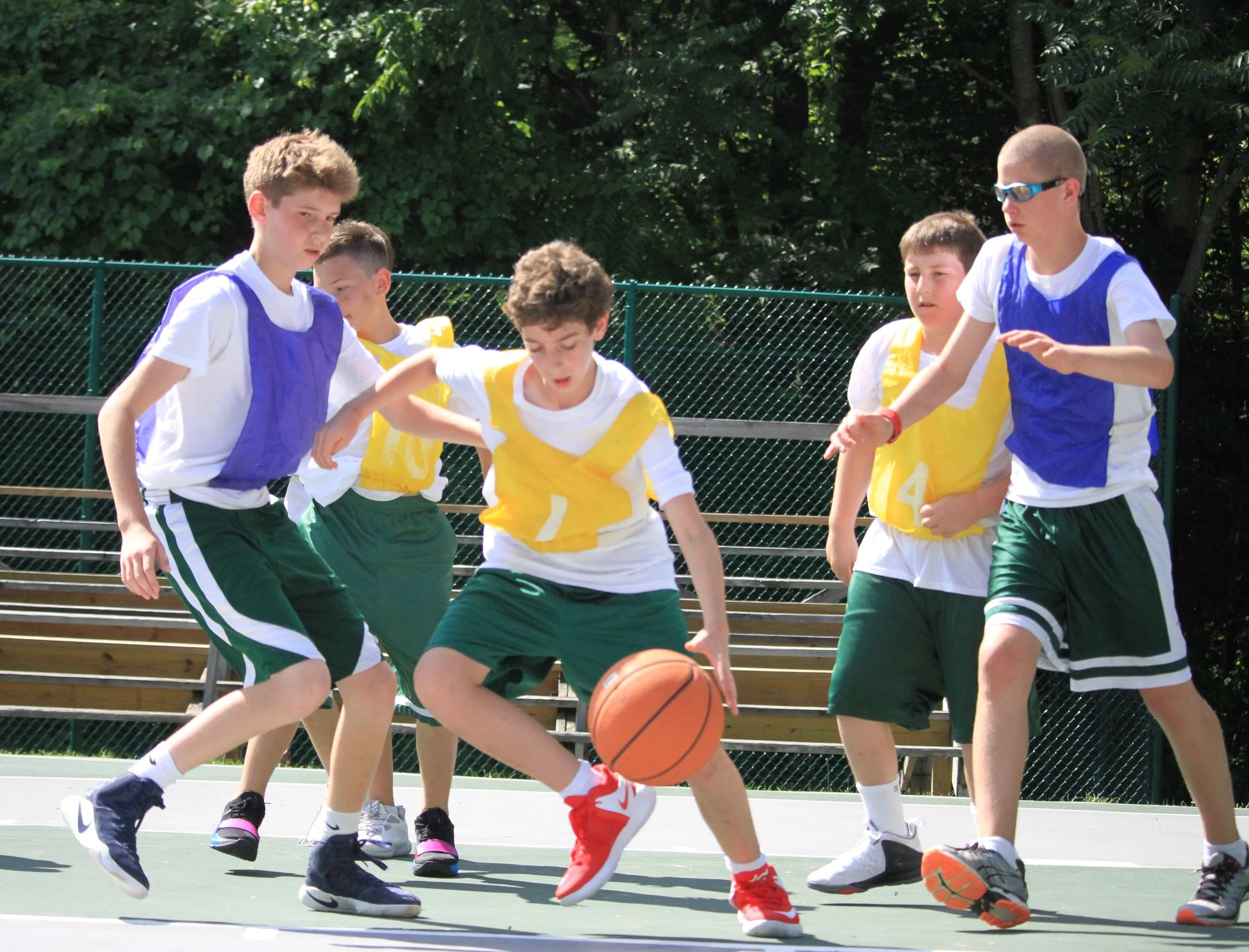 The Subs and Inters play basketball on the A Court
