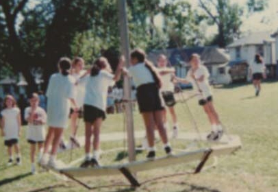  The Merry-Go-Round (also known as The Vomit Wheel) was no longer a fixture on girls back campus by the early 2000s (and our insurance company did not complain). 