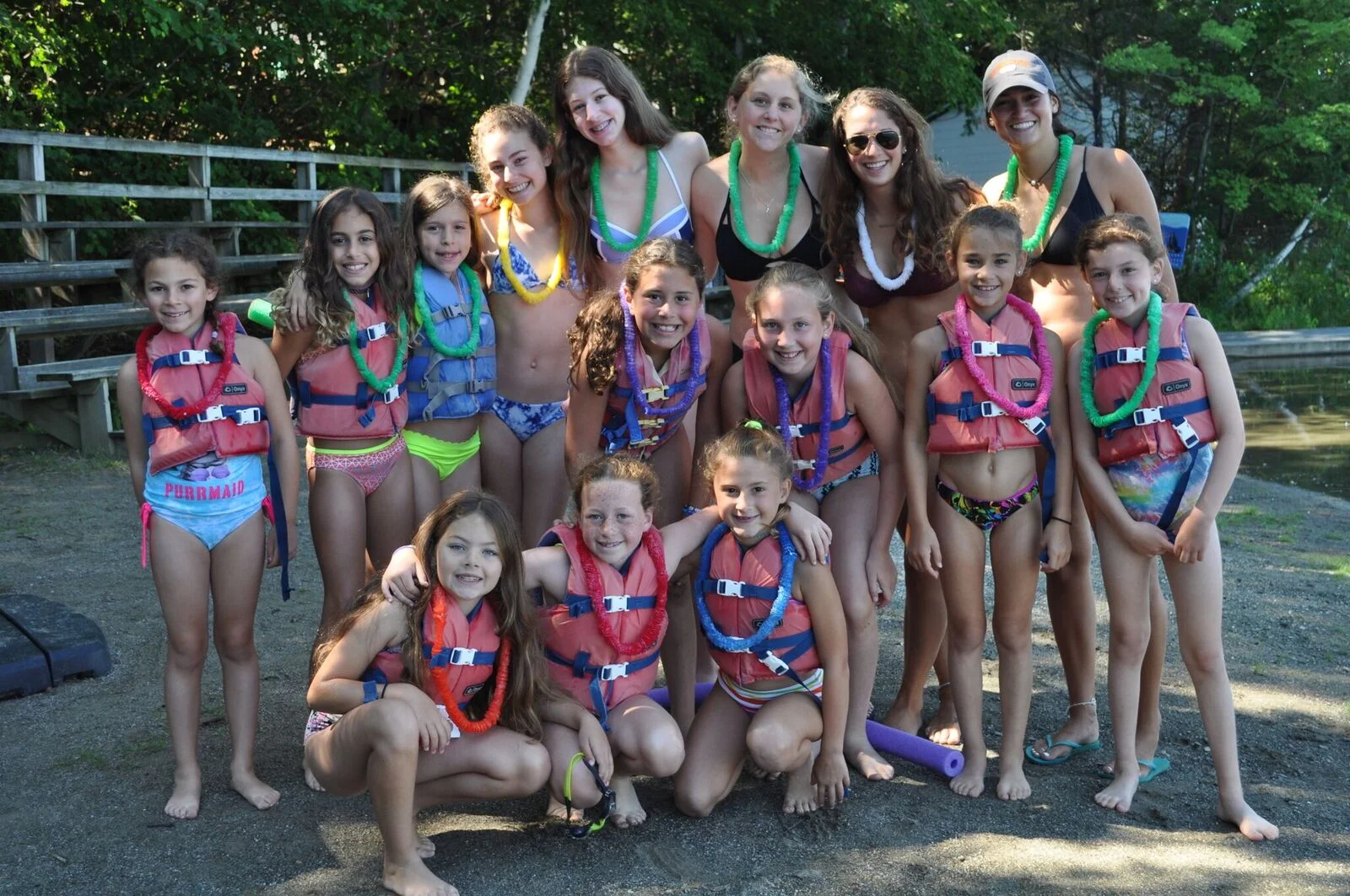 A Minicamp Luau at the girls’ waterfront