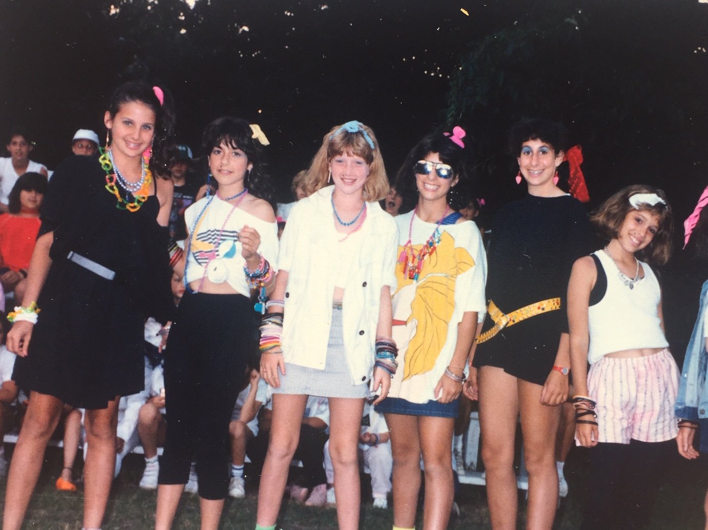  Vintage 1985—from Jill Ettinger. “Madonna Day”—when every camper on girls side dressed up as Madonna for evening activity. 