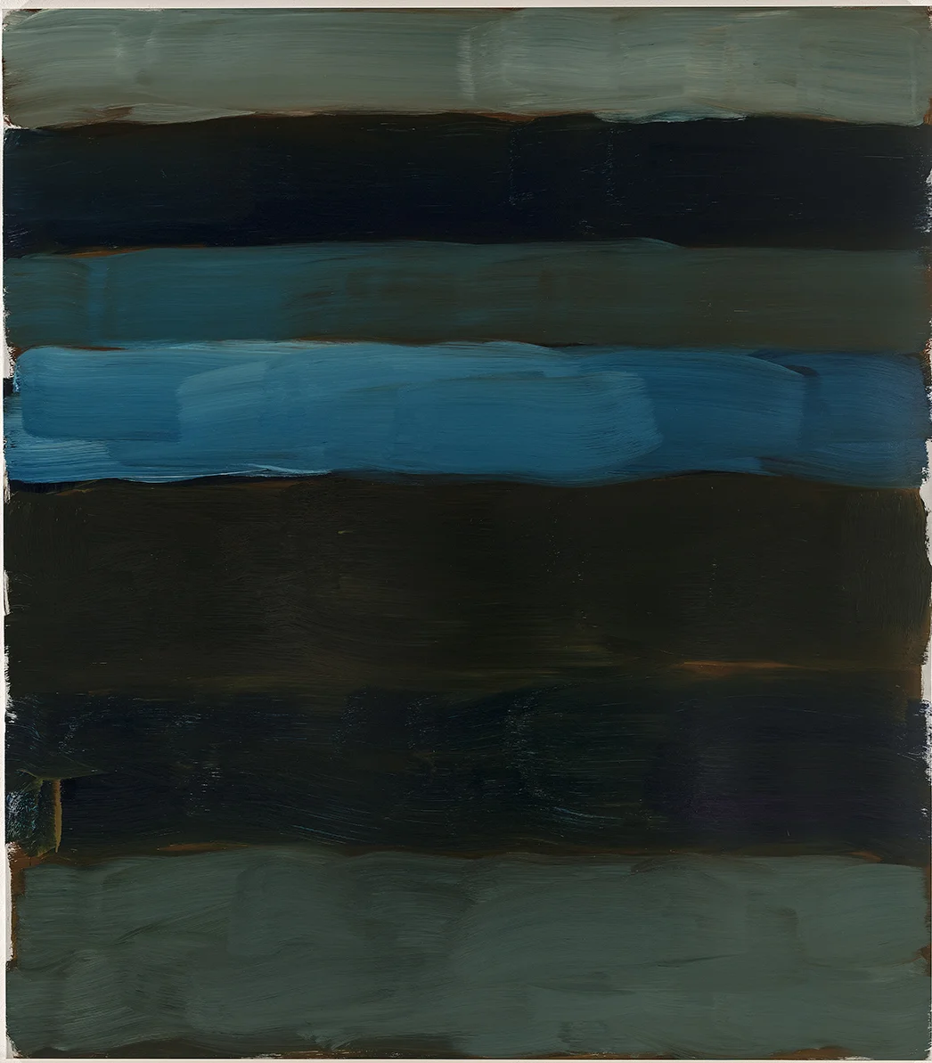 Sean Scully, Landline Inwards , 2015, oil on aluminium, 216x191cm