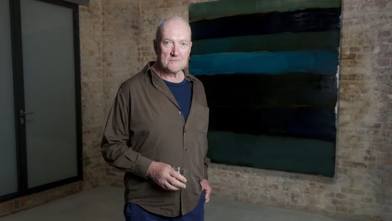 Sean Scullys dunkle Farbstudie „Landline Inwards“ (2015) (Foto: Georg Moritz .)