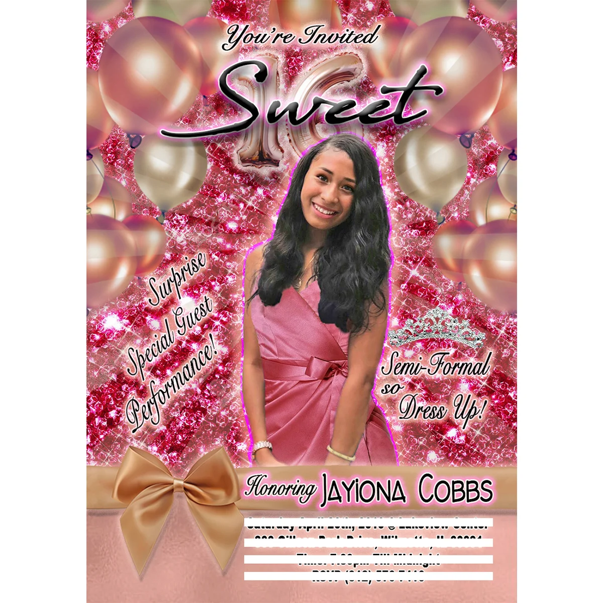 Sweet 16 Invite