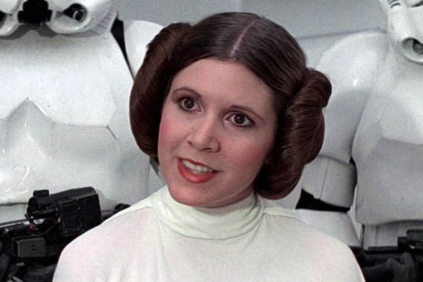 Carrie Fisher as Princess Leia in Star Wars