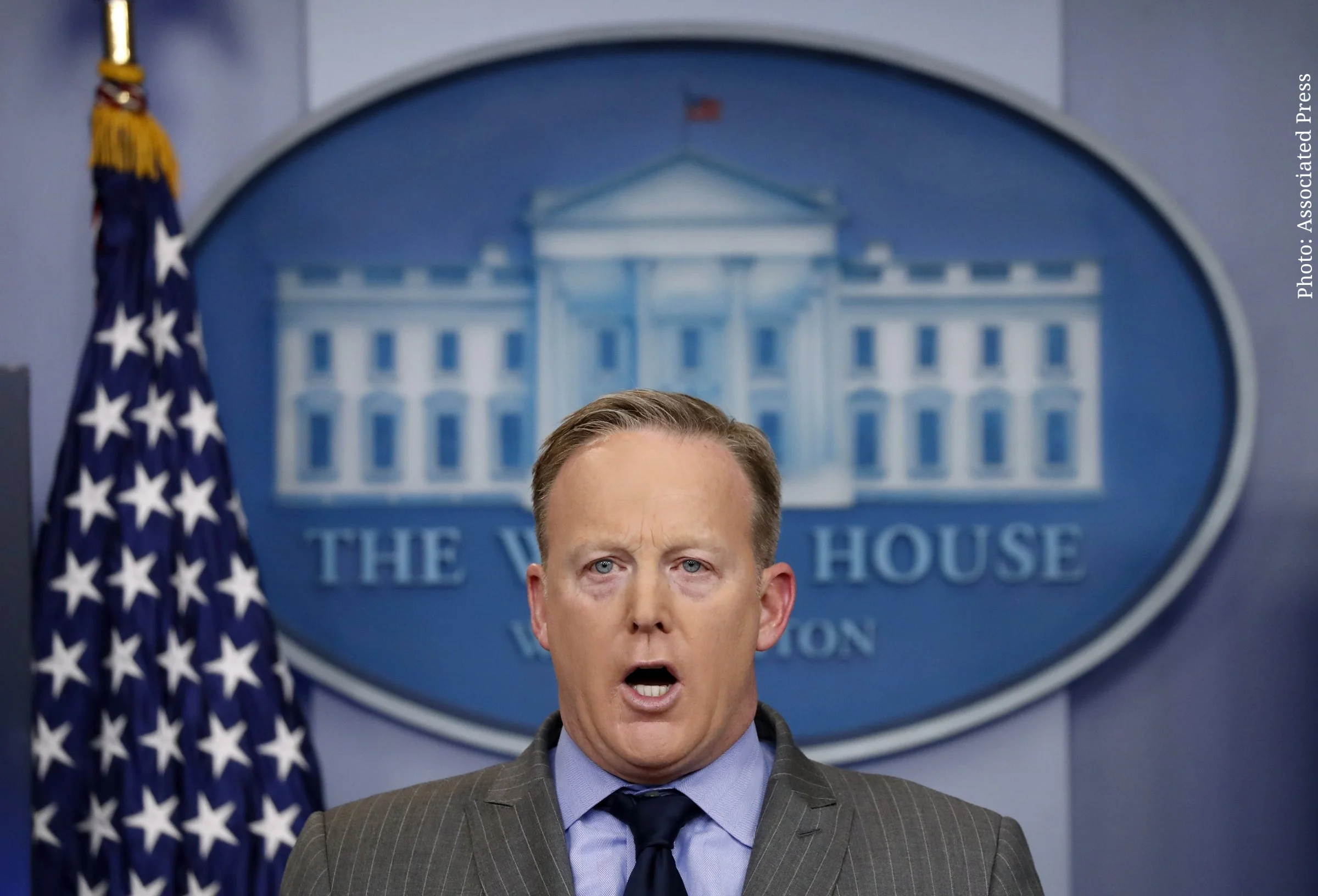 Trump's Press Secretary Distracted By Nonsense in First Briefing