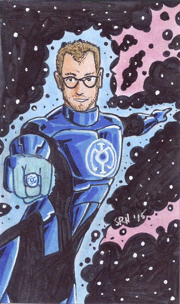 Bryan Brush with a Blue Power Ring by Scott Ryan-Hart