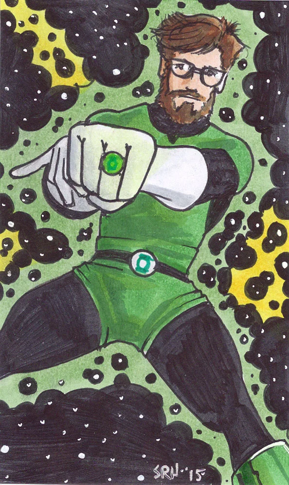 Sean Doran with a Green Power Ring by Scott Ryan-Hart
