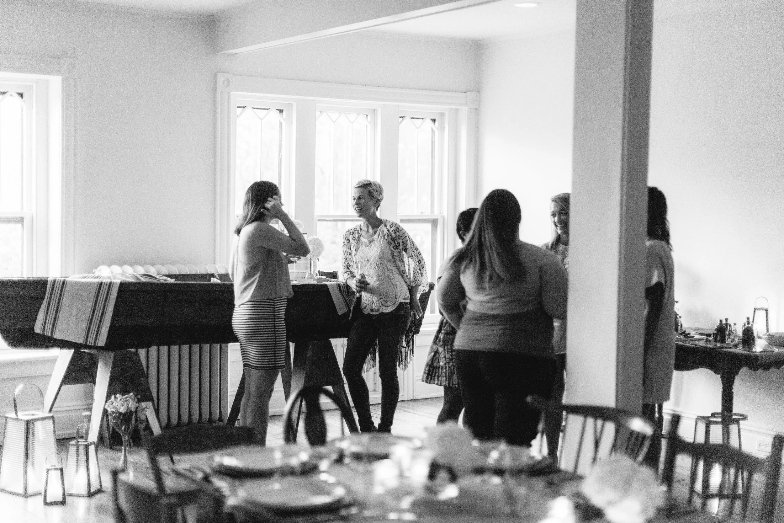 Cocktails and conversation.