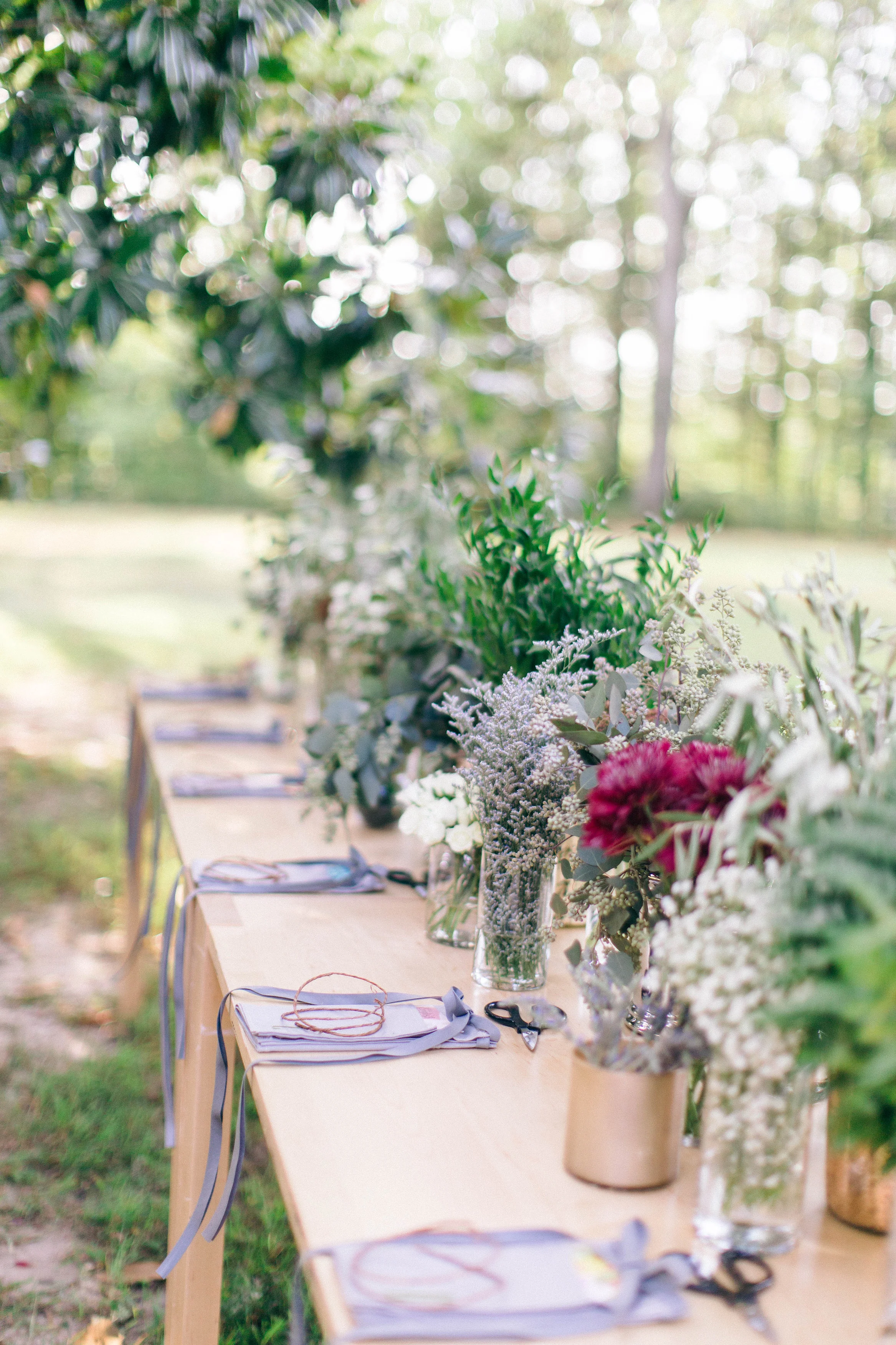 Shot of flower station.