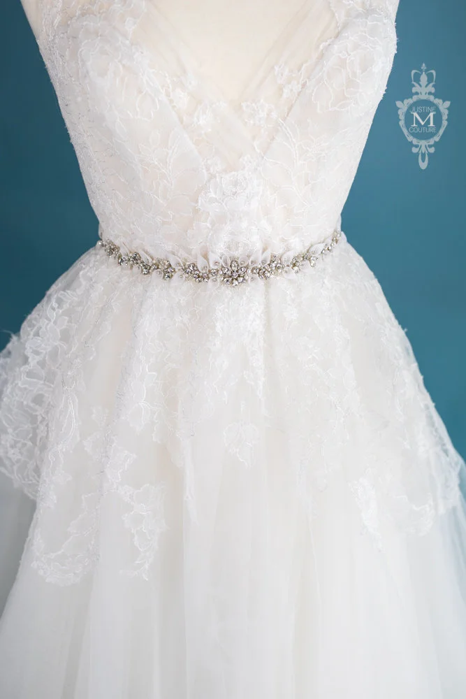 Georgous Justin M couture sash Pretty Polly sash by bridal design house Justine M Couture  main image 2