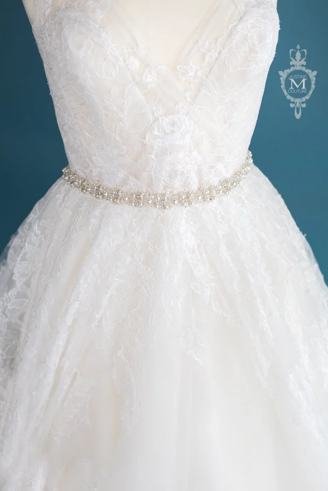 Justine Couture Penelope sash Penelope bridal sash by bridal design house Justine M  main image 2