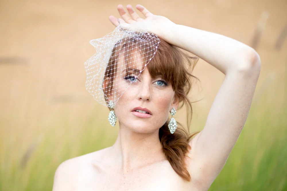 capella veil and fleur de lis earrings - horizontal image.jpg