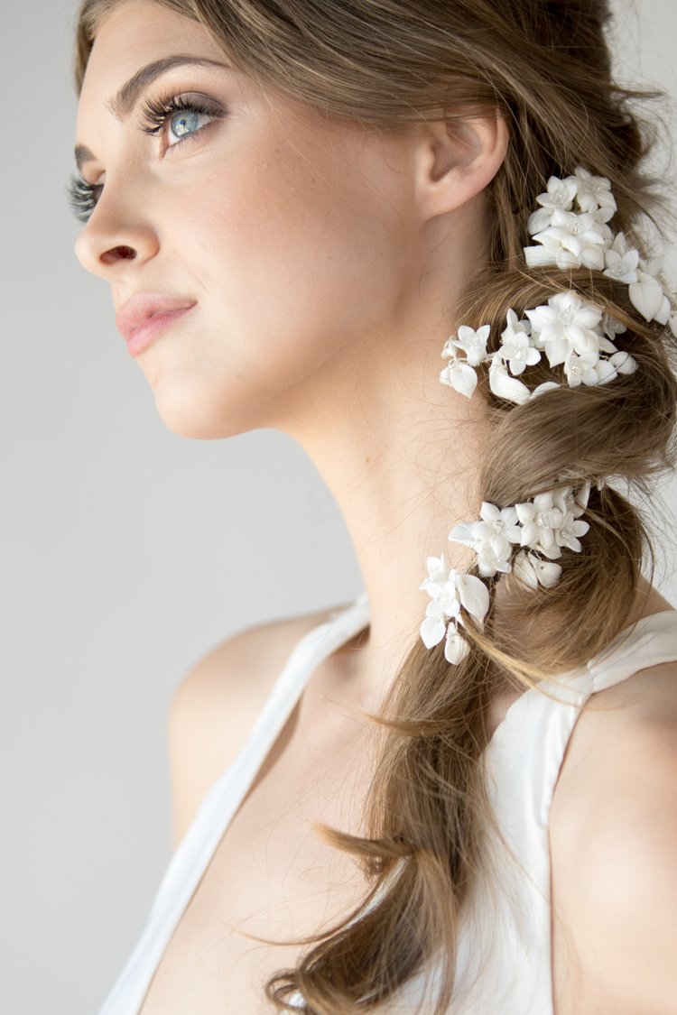 Snowdrop hair clip/wrap — Justine M Couture Bridal Veils, Jewelry and  Accessories