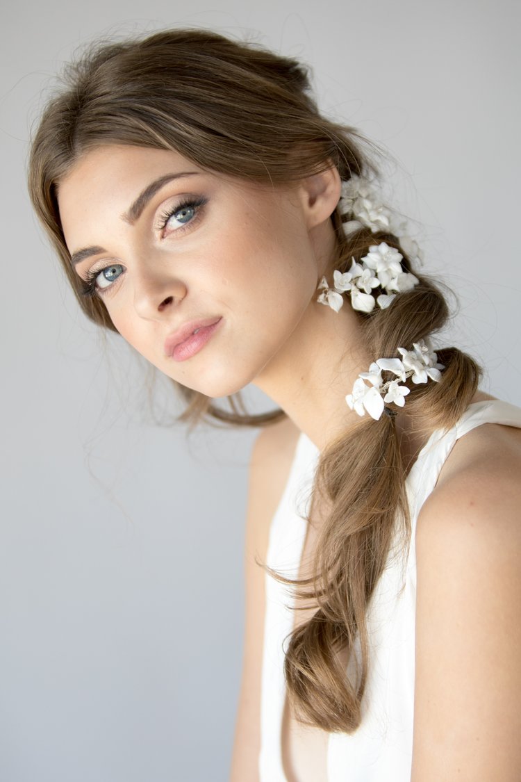 Snowdrop hair clip/wrap — Justine M Couture Bridal Veils, Jewelry and  Accessories